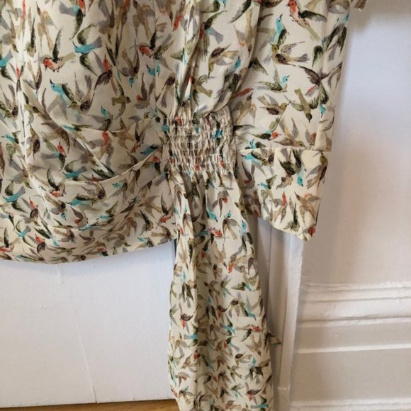 Women’s Size Anthropologie Leifnotes Short Sleeve Blouse - Picture 2 of 5